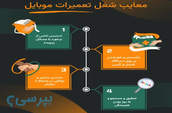 معایب شغل تعمیرات موبایل