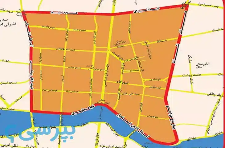 نقشه طرح ترافیک اصفهان